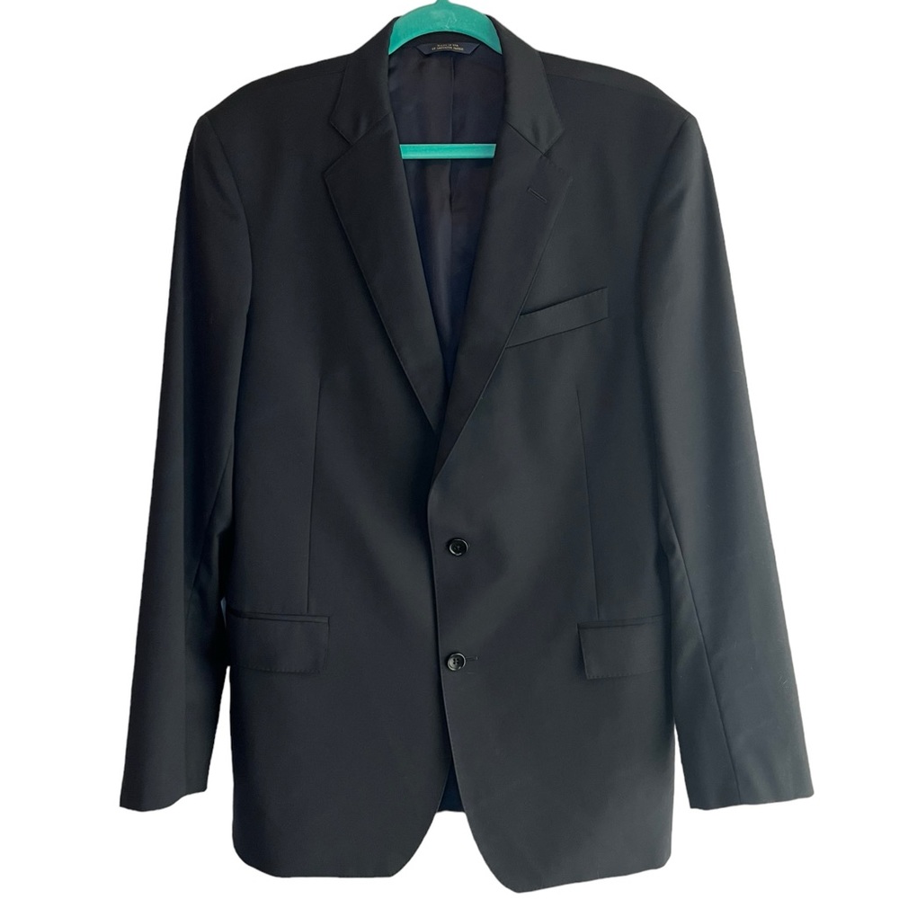 Brooks Brothers Estrada by Trabaldo Togna Black Wool Blazer